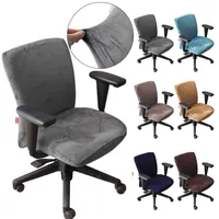 Velvet Ascenseur Cover Cover Chair de bureau pour bureau Office Spandex Spandex Rotant Case de siège amovible