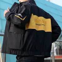 Männer Jacken Han Edition Flut Komfortable Freizeit Hübsche dünne Mantel der Freund Jacke Kragen Ins Bluse mit langen Ärmeln Werkzeug Wind 1