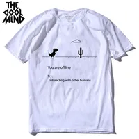 COOLMIND 100% cotton men dino tshirt male summer loose funny t-shirt tee shirt men you print dinosaur t shirt 210722