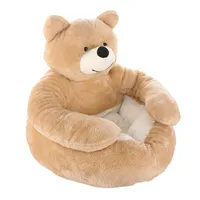 Kenlels Pens Dog Crate Bed Soft Plush Mat Bear Hug Machine Wymienny Kennel Pad Bawełna Cat Deluxe Pet dla dużych średnich małych