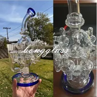Hookahs Feb Egg Bong Klein Recycler Oil Rigs Glass Water Pipes Smoke Pipe With Matrix Perc 14mm Joint