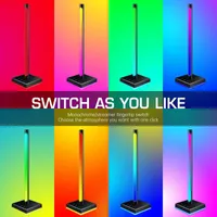Computer Speakers VODOOL Remote Control Colorful RGB LED Rhythm Strip Light With Hook Voice-Activated Music Atmosphere Desktop Ambient Lamp