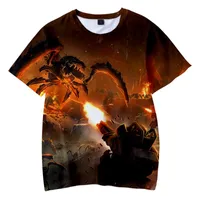 T-shirts Hommes Deep Rock Jeu 3D Prints Enfants Fashion Summer Sleeve Sleeve Tshirt Enfants Casual Streetwear Vêtements