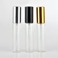 5ml 10 ml 15ml Tragbare Klarglas Parfümflasche mit Sprühpumpe Leere kosmetische Behälter für Reisen