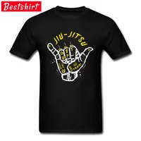 Jiu Jitsu Bjj Judo Brasilien Jujitsu Tshirt Kurash Slim Fit Toppar 100% Bomull O-Hals Fashionable Top T-shirts Ungdom T-shirt 210317