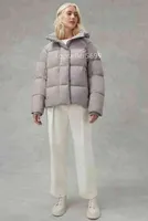 Goose canadiense capa blanca etiqueta de alta calidad moda mujer abajo abrigo de invierno chaquetas para hombre chaqueta con letras parkas cartas cálidas