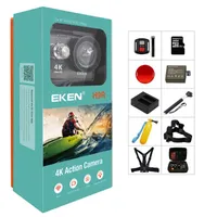 Sports Action Video Cameras Oryginalny Eken H9 / H9R Camera 4K Ultra HD 1080P / 60FPS Mini Helmet Cam WiFi Go Waterproof Pro Sport Hero 7 Yi
