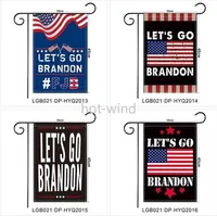 Let's Go Brandon Garden Flagge 30x45cm USA Präsident Biden Fjb Outdoor Flags Gard Dekoration Amerikanische Flaggen Banner Ornamente EE