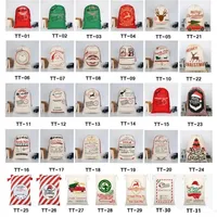 Decorazioni natalizie nuove tela natalizia santa sacchi regalo natalizio sacchetti per bambini sacchetti di caramelle 50x70 cm nave veloce