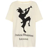 2019デビルシャトーマーモントフラワーハッピーホムTシャツ男性女性デザイナーハイストリートプリントTシャツトップ
