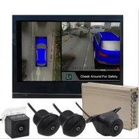Bil Bakifrån Kameror Parkeringssensorer 2021 DVR HD 1080p 360 Surround System Kör 4 Kamera 3D G-sensor med fågelpanorama