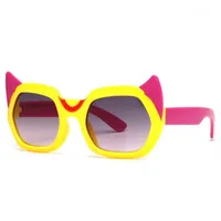 Cute UV Protection Sunglasses Horns Fashion Cartoon Animation Girl Trendy Children's Boy Glasses Beach Sun Glasses1