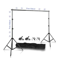 Sh Photography Background Stand Kit med justerbara stativ Support System Bakgrund för fotostudio Chromakey Green Screen Frame