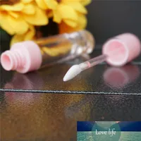 100 stks 6.4ml lege roze lip glanzende buis plastic lipgloss fles DIY container