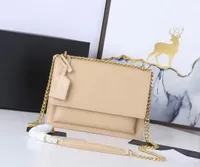 Luxusdesigner Zuolan Sunset Bag Klassiker Neueste Farbe Frauen Umh￤ngetaschen Kette Handtasche Zahnstocher Muster Leder Womens Cross Body Handtaschen 442906