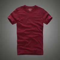Männer T-Shirt AF 100% Baumwolle Solide Oansatz Kurzarm T-shirt Hohe Qualität 210304