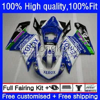Body Injection For DUCATI 848S 1098S Blue XEROX 1198S 848R 07-12 Cowling 14No.99 1098R 1198R 2007 2008 2009 2010 2011 2012 848 1098 1198 S R 07 08 09 10 11 12 OEM Fairing