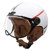 HNJオートバイヘルメットオープンフェイスメンズメンズ4シーズン一般半ヘルメットモータービーカースクーターライディングヘルメットコンデンテモトQ0630