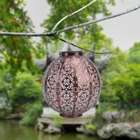 Jar décoratif Lanterne solaire à LED imperméable à l'eau extérieure avec chaude chapeau de paille chapeau de paille F5 chaude Lanternes de cordes 10 pouces - allumez votre terrasse, votre terrasse, votre jardin, votre jardin ou votre porche