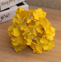 Cabeza de hortensia simulada increíble colorido flor decorativa para el boda fiesta de lujo hortensias artificiales de seda decoración de flor de bricolaje 164 S2