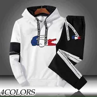 Tracksuit Autumn Most Popular Brand Hooded Pullover and Jogger Pants Classic Men women Daily Casual Sports Hoodie Jogging Suit G1215
