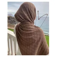 Moda Dubai Hijab Scarve with For Holandia Muzułmańskie Kobiety Dostosowane Jersey Scarf DBS D04 210928