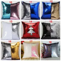 Moda 36 Color Caja de almohada con lentejuelas con lentejuelas Inicio Sofá textil Coche Decoración navideña Cojín de asiento