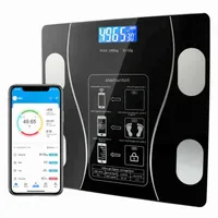 USB Bluetooth весы для пола веса для тела Весы в ванной смарт ЖК-дисплей масштаб массы тела тела жировые воды мышечные массы BMI 180 кг H1229