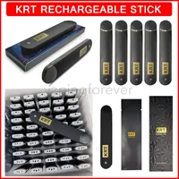 KRT Disposable Sticks Electronic Cigarettes 1000mg Rechargeable 280mAh Battery Empty Vape Vaporizers For Thick Oil Pod Cartridges in Stock
