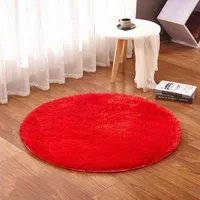 Ruldgee Fluffy Round Alfombra per soggiorno tappeto di pelliccia faux tappeto per bambini camera da letto peluche shaggy sedia da tappezzeria tappezzeria tappetini