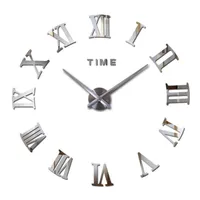 Moda Reloj de cuarzo Decoración para el hogar Limited 3D Big Mirror DIY Real Wall Clock Modern Design Room Gift x0705