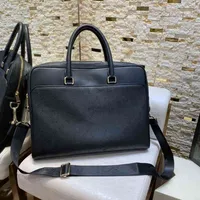 Designer Top Uomo Dello Cartella Borsa in pelle nera Borsa per laptop Business Business Bag Sessenger Bag 5A Prodotti