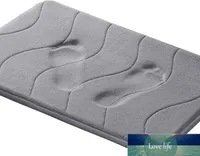Memory Foam Coral Fleece Non-Slip Bath Mat Super Mjuk Mikrofiber Badmatta Superabsorberande Tjock och Slitstark Badmatta 40 * 60cm Fabrikspris Expert Designkvalitet Senaste Senaste