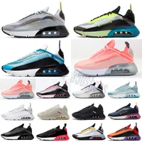 Nike Air Max 2090 2021 Top Almofadas 2090 Athletic Shoes para Homens Mulheres Brushstroke Branco Vermelho Preto Seja Verdadeiro EUA Sail Ghost Praia Mens 36-46 Cr42