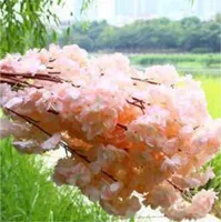 シミュレートされた桜の人工植物家の装飾シルクチェリー花人工ブーケ結婚式祭装飾花36 S2