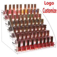 Storage Boxes & Bins 2 3 4 5 6 7 Layers Nail Polish Display Stand Clear Cosmetic Varnish Rack Holder Essential Oil Bottle Organizer
