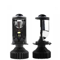 Faróis de carro 2 pçs / set H4 9003 Hi / Lo feixe LED mini projetor lente estilizar lâmpada de automóvel lâmpada de automóvel 6500K 8000lm focado luz y9