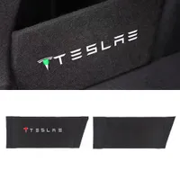 Nuovo 2 Pz / Set Box protettivo adatto per Tesla Modello 3 Trunk Baffle Deposito partizione STOCCAGGIO STOCCAGGIO STOCCAGGIO NERO AUTO AUTO