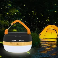 Luz lanterna lanterna camping luz ao ar livre iluminação luz luz com 5 modos gancho restractable para mochila caminhada casa de emergência em casa