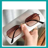 선글라스 abay 레트로 작은 타원형 여성 패션 우아한 큰 사각형 안경 여성 해양 물 렌즈 UV400 태양 안경 남자 oculos