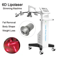 6D LIPO Lazer Zayıflama Makinesi Lazer Liposuction Yağ Kilo Kaybı Vücut Şekli Lipolazer Ekipman CE Onaylandı