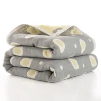 毛布30％の綿のムスリンの赤ちゃんの毛布スワドルラップのためのバスタオル80x80cm