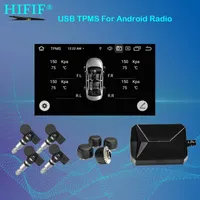 Spelare USB Android TPMS Däcktryckskärm / Android Navigation Monitoring Alarm System / Wireless Transmission Car DVD