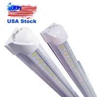 LED Tube Light, 72W 8Ft Shop Light Fixture, Double Side Integrated Bulb Lamp, Works Without T8 Ballast, Plug and Play,for Warehouse AC 110-277V USALIGHT