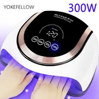 Nail Dryers Gel UV LED Lamp 60LED 300W Manicure Light Dryer For Nails Polish With Motion Sensor Touch Switch 4 Timer Mode