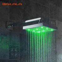 Other Faucets, Showers & Accs Freeshipping New Led Light Square Rain Head Bathroom Column Without the Arm B-9002 Avgv