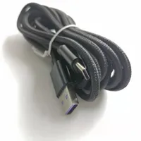 Syytech 3 M Naylon Şarj Kablosu Siyah Oyun USB Port PS5 Denetleyicisi Güç Kaynağı Kolu