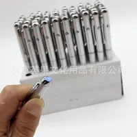 Stylos à bille à bille à usage multiples-usage du stylo à bille rotatif invisible avec un détecteur à contrefort LED Supplies de bureau scolaire