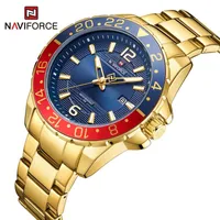 Armbanduhr Naviforce Männer beobachten Top Big Dial Sport Uhren Herren Chronographen Quarz Armbanduhr Date Männliche Uhr Relogio Maskulin
