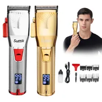 High Quality Resuxi Q1S Professional Hair Trimmer Cordless Hair Cutter Barber Hair Clipper 2500mAh Battery LCD Display Beard Trimmer New